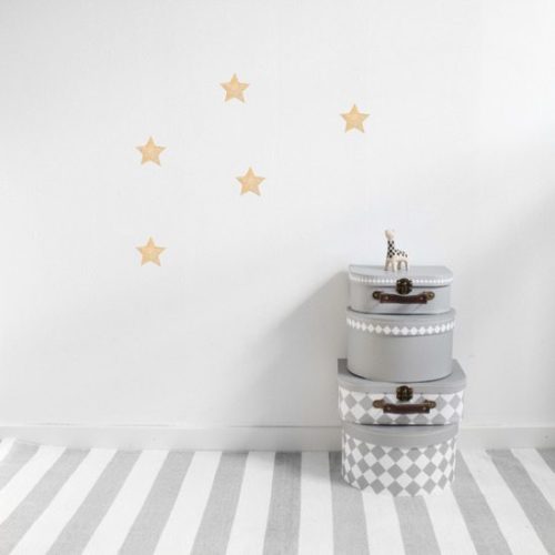 Gold star wall stickers for nursery