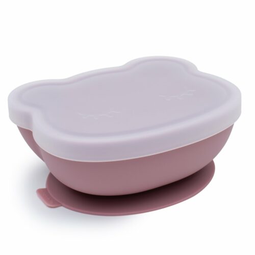 Dusty Rose Silicone Suction Bowl